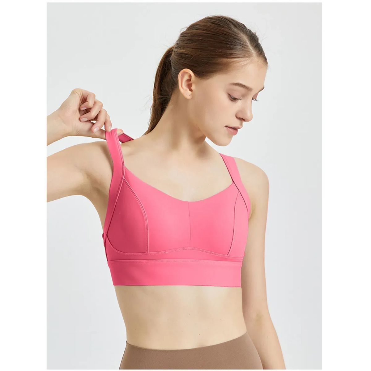 TIOZONEY - Sujetador deportivo de alto impacto para mujer