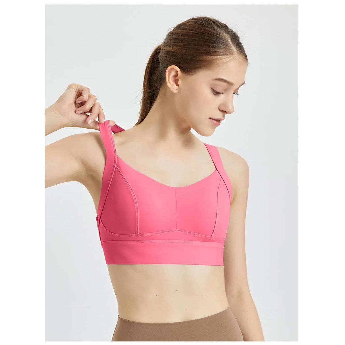 TIOZONEY - Sujetador deportivo de alto impacto para mujer