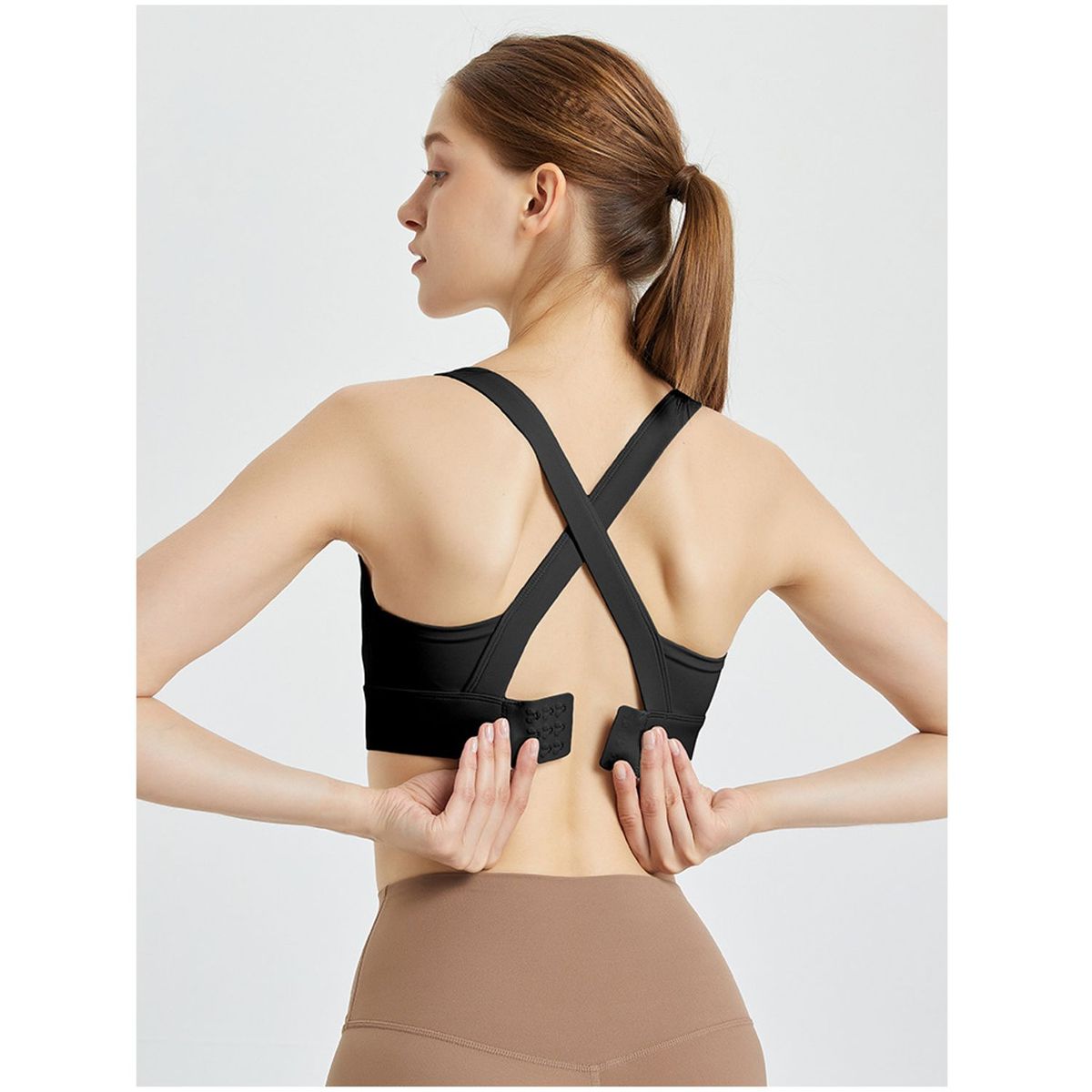 TIOZONEY - Sujetador deportivo de alto impacto para mujer