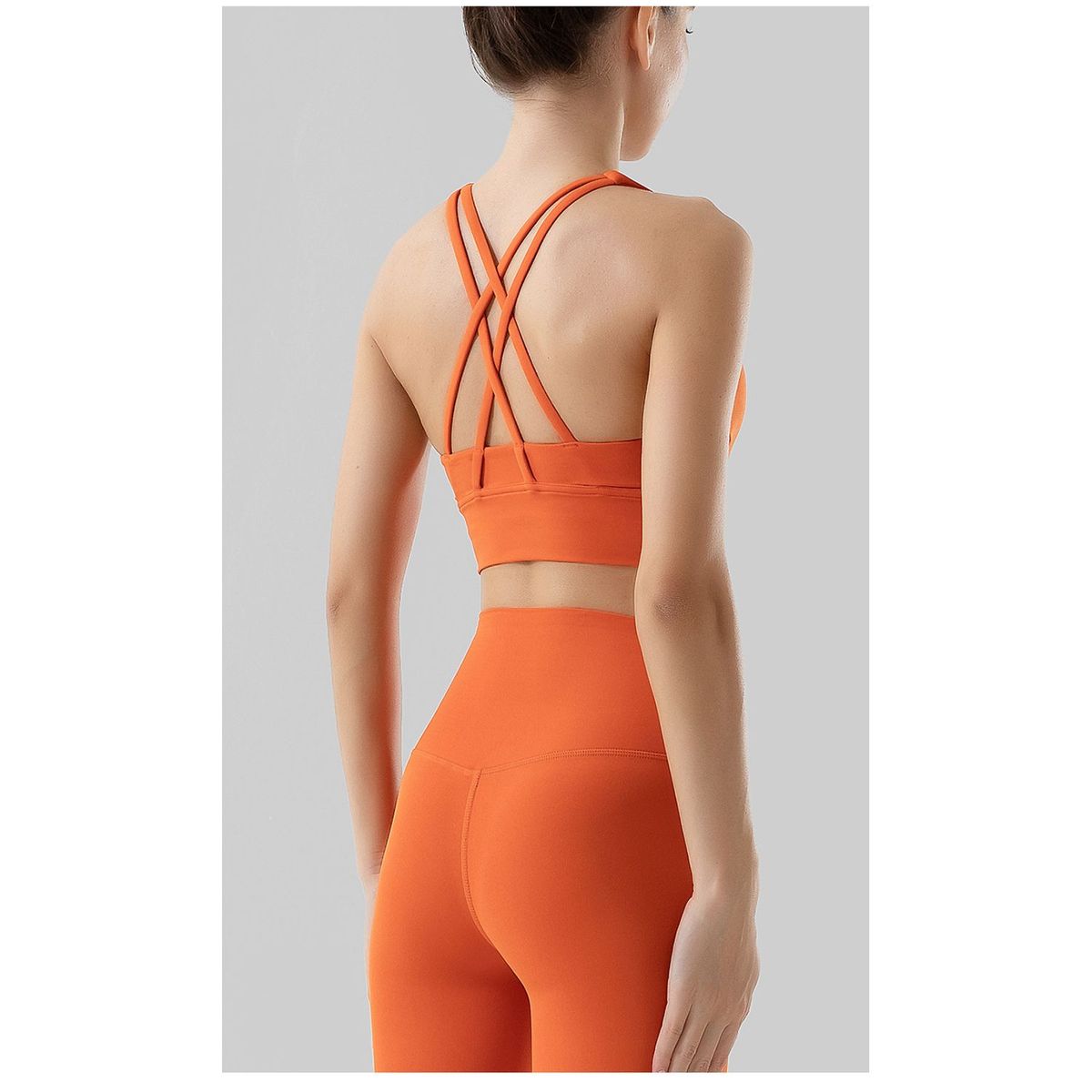 TIOZONEY - Sujetador deportivo con tiras para mujer