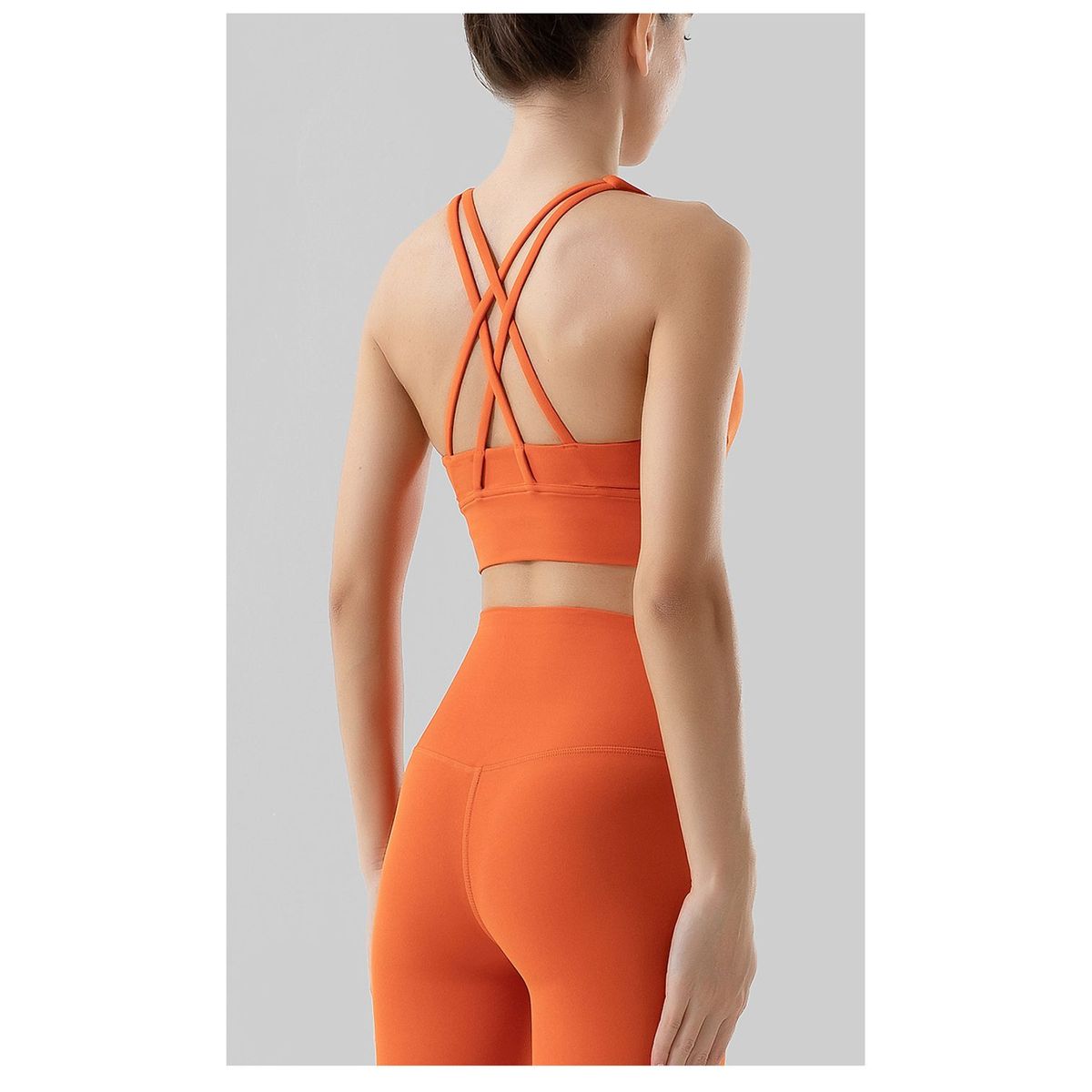 TIOZONEY - Sujetador deportivo con tiras para mujer