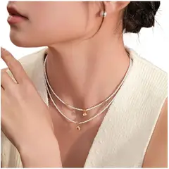 TIOZONEY - Dos collares de perlas para señoras