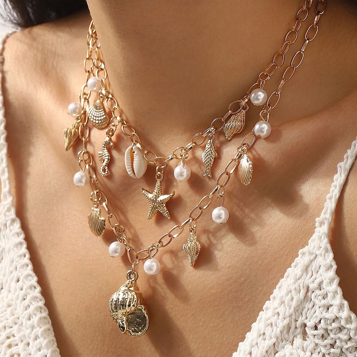 TIOZONEY - Collar Mujer -Multicolor
