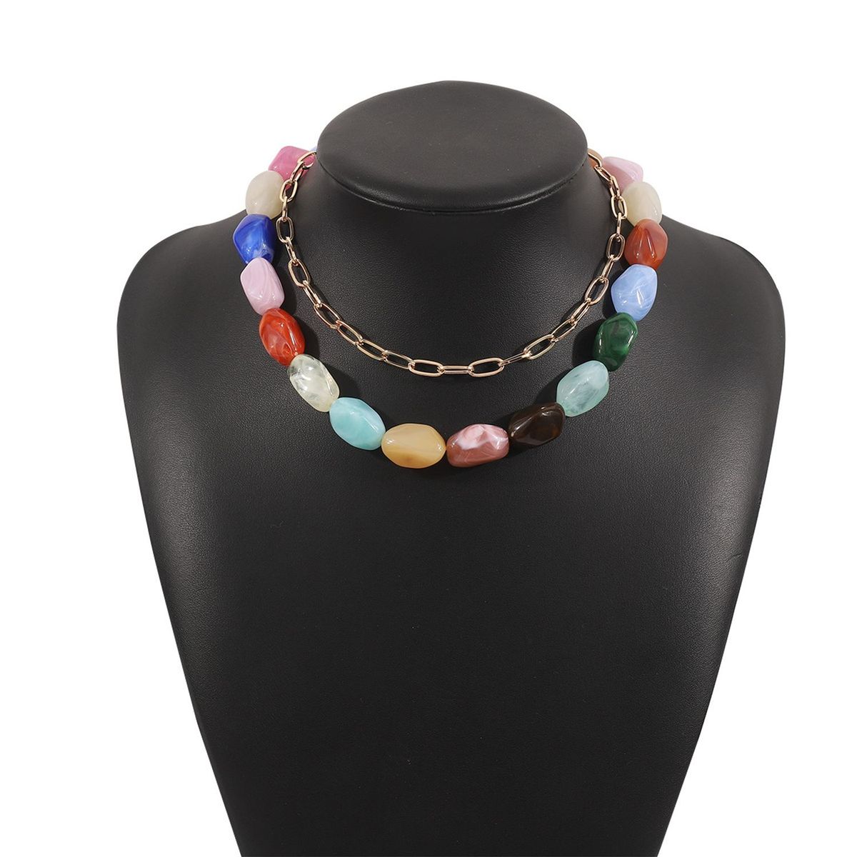 TIOZONEY - Collar Mujer -Multicolor