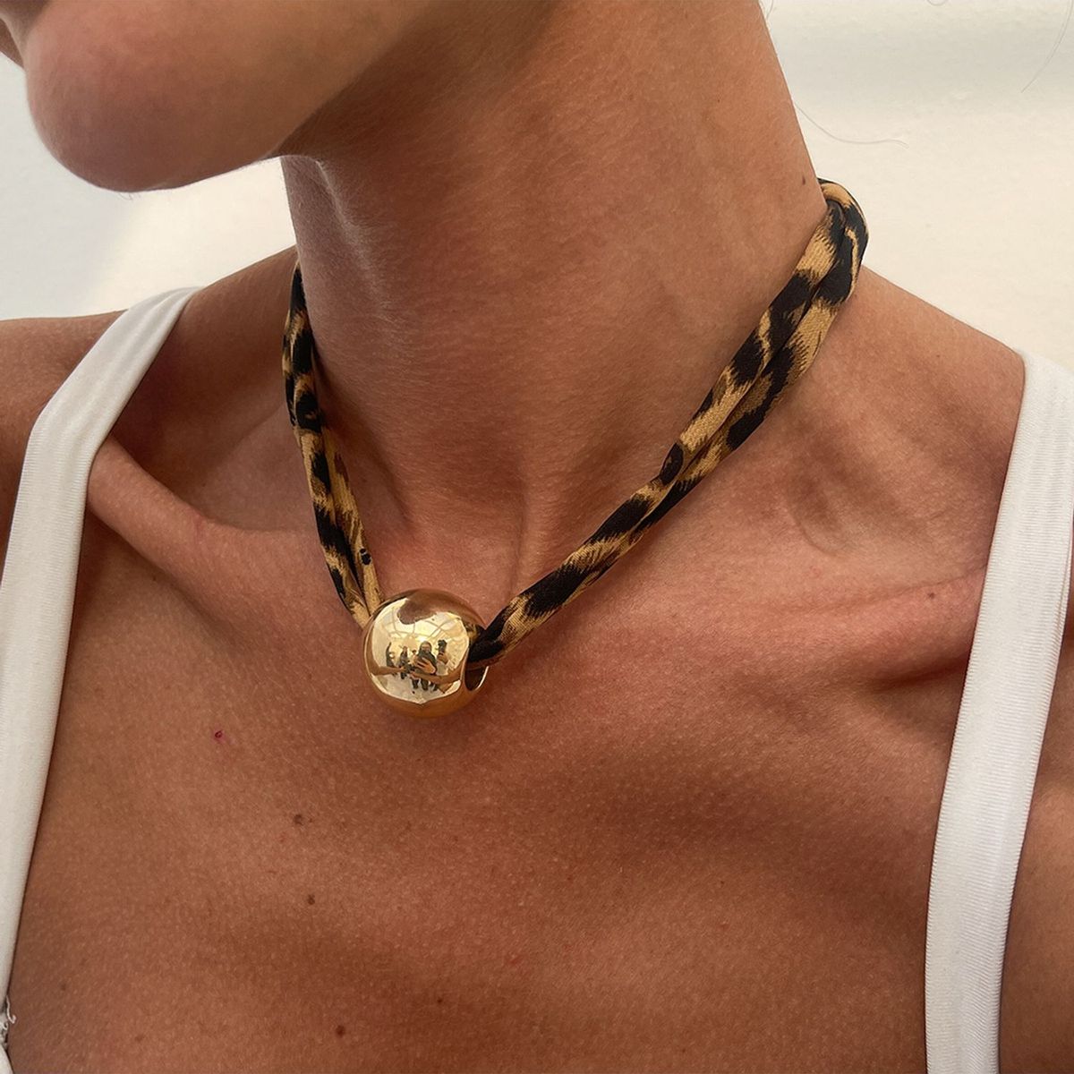 TIOZONEY - Collar de cadena de terciopelo multicapa para mujeres
