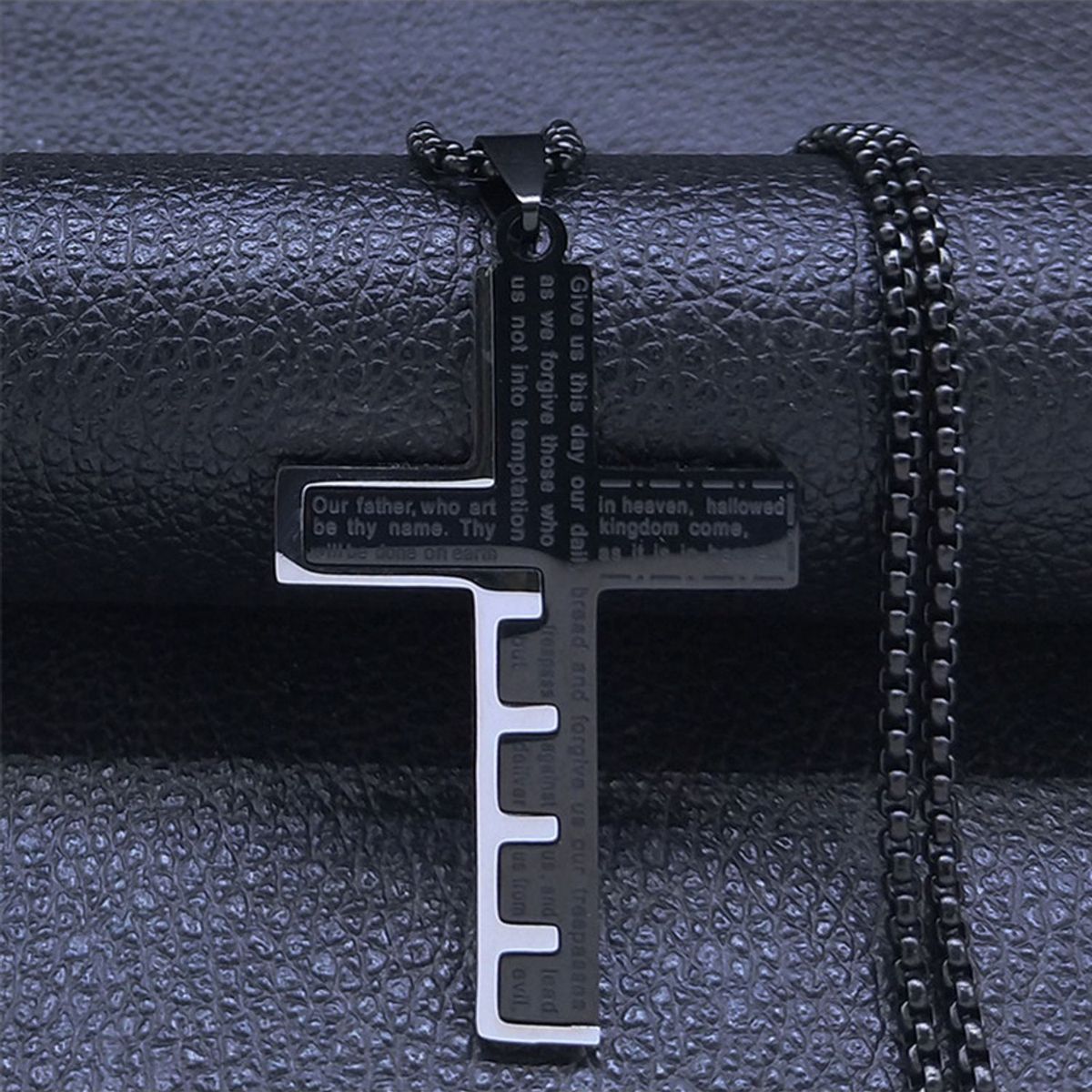 TIOZONEY - collar de cruz cristiana inspiradora para