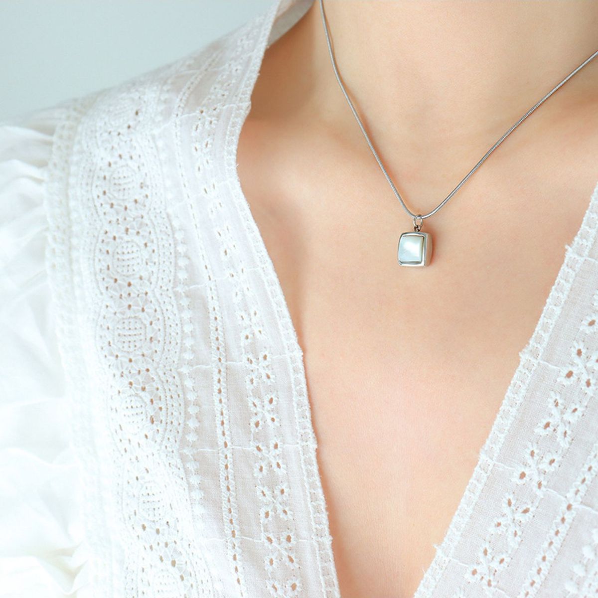 TIOZONEY - Collar con colgante para mujer 40cm