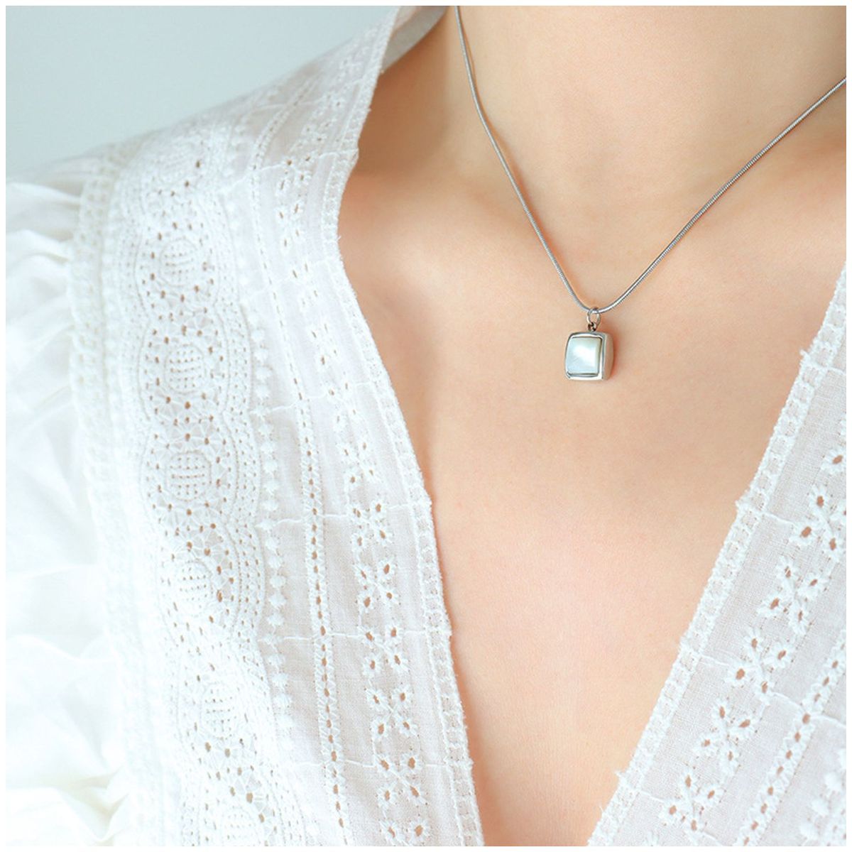 TIOZONEY - Collar con colgante para mujer 40cm