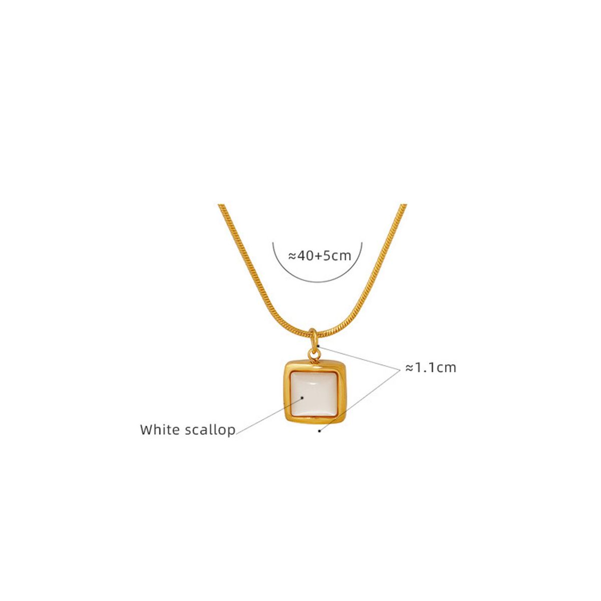 TIOZONEY - Collar con colgante para mujer 40cm