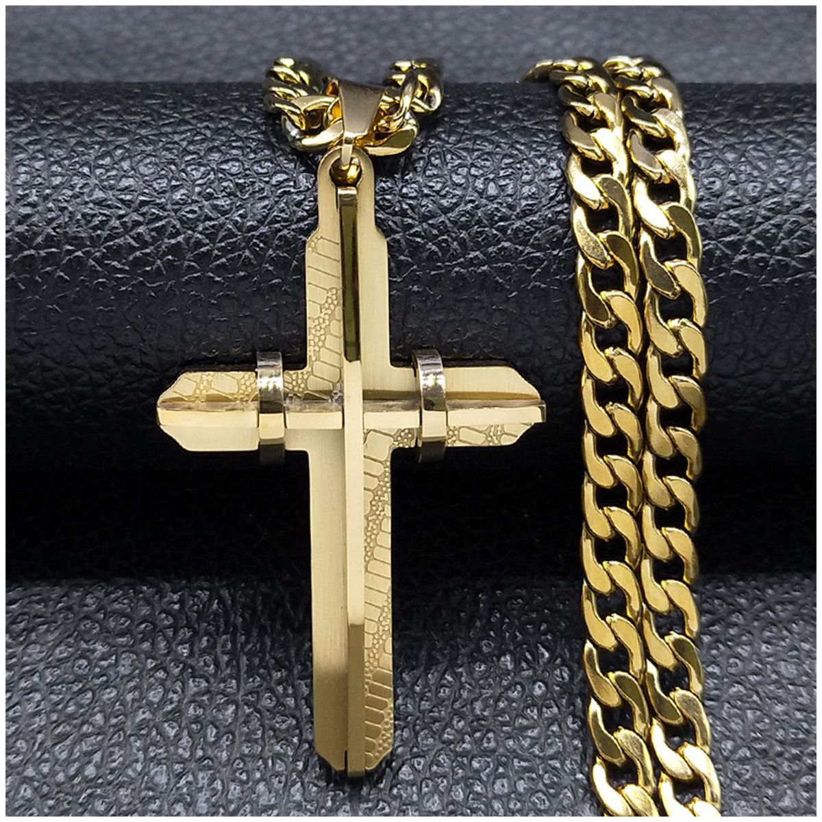 TIOZONEY - collar de cruz cristiana inspiradora para