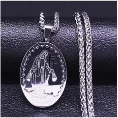 TIOZONEY - Collar y cadena de la Virgen María
