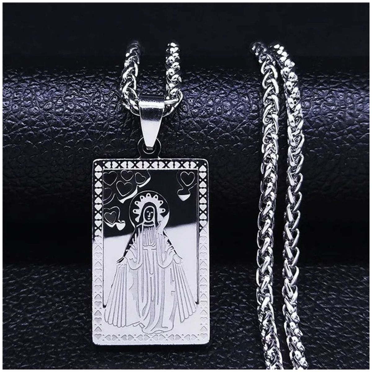 TIOZONEY - Collar y cadena de la Virgen María