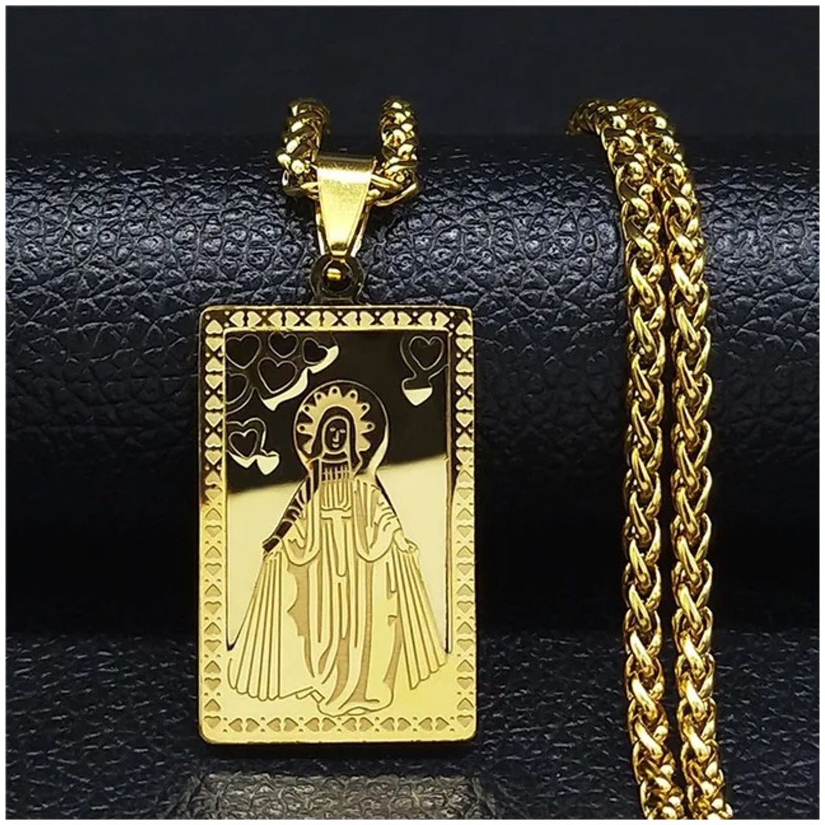 TIOZONEY - Collar y cadena de la Virgen María