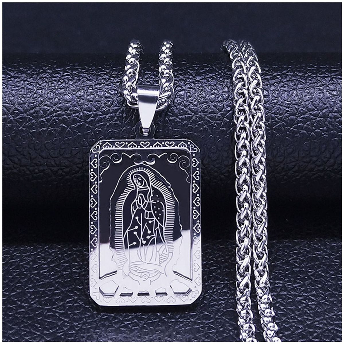 TIOZONEY - Collar y cadena de la Virgen María
