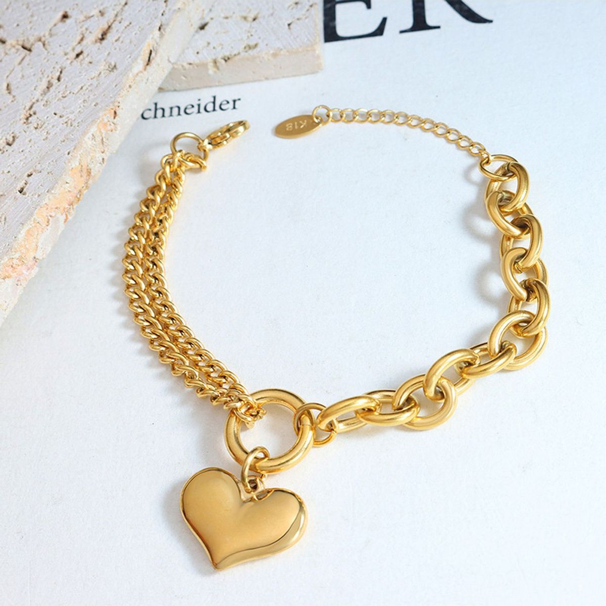 TIOZONEY - Pulsera de corazón de amor para mujeres