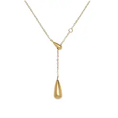 TIOZONEY - Bañado en oro Collar de moda para mujeres