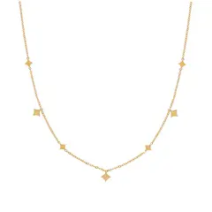 TIOZONEY - Bañado en oro Collar de moda para mujeres