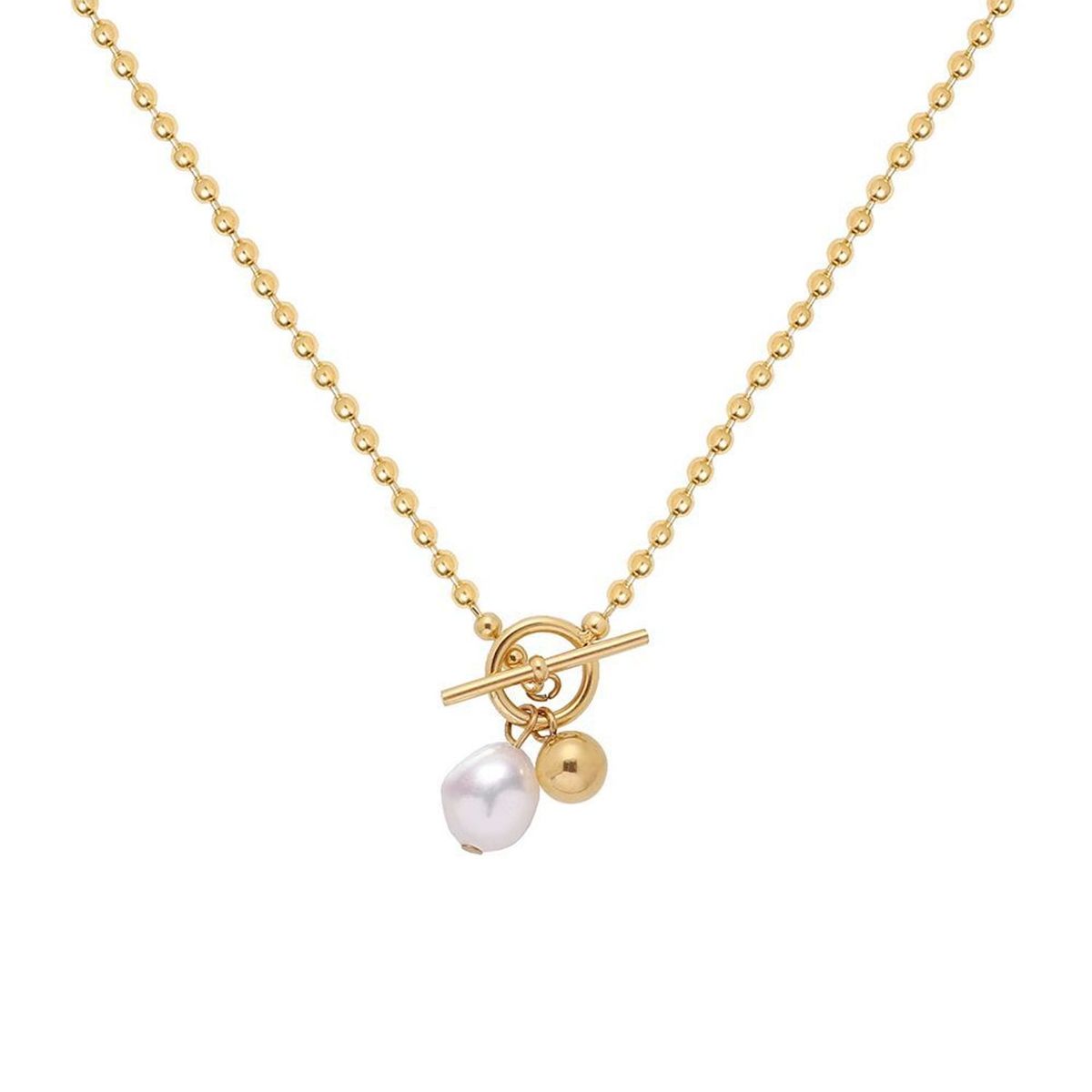 TIOZONEY - Bañado en oro Collar de moda para mujeres