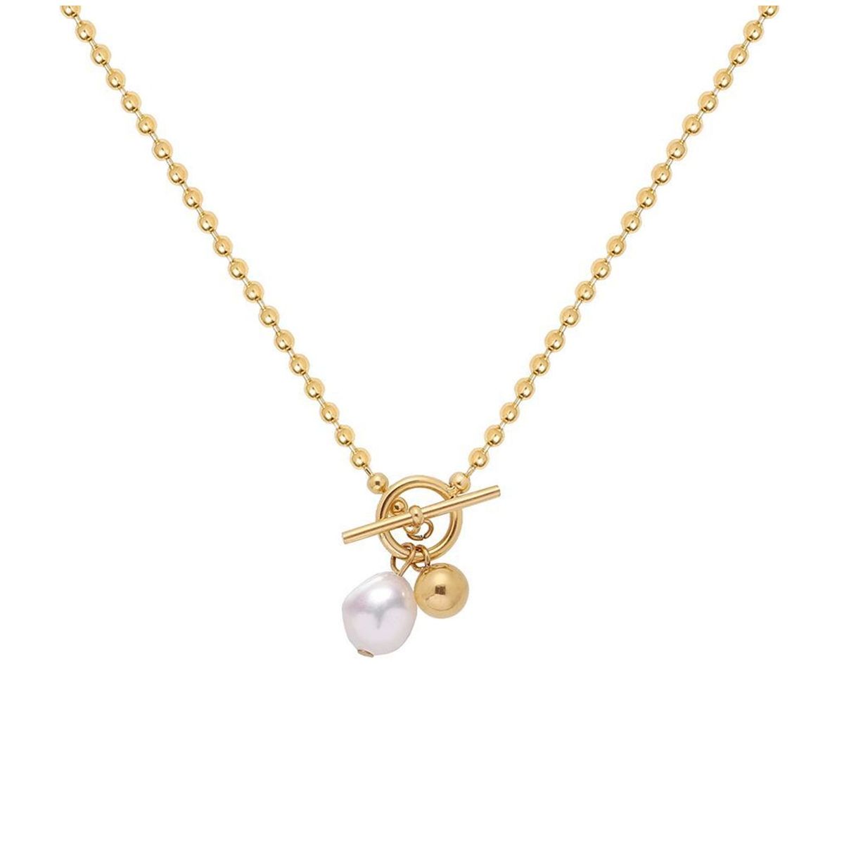 TIOZONEY - Bañado en oro Collar de moda para mujeres