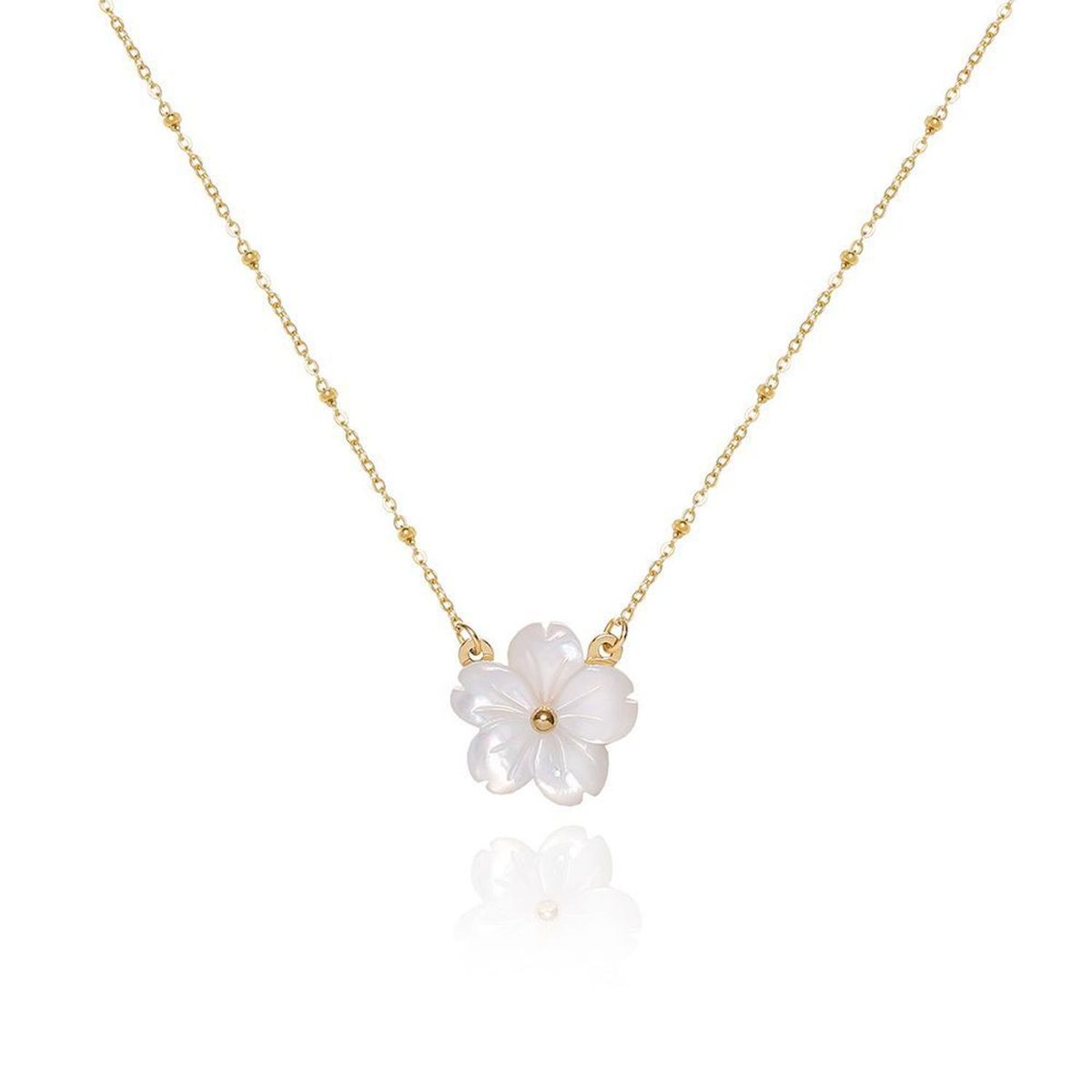 TIOZONEY - Bañado en oro Collar de moda para mujeres