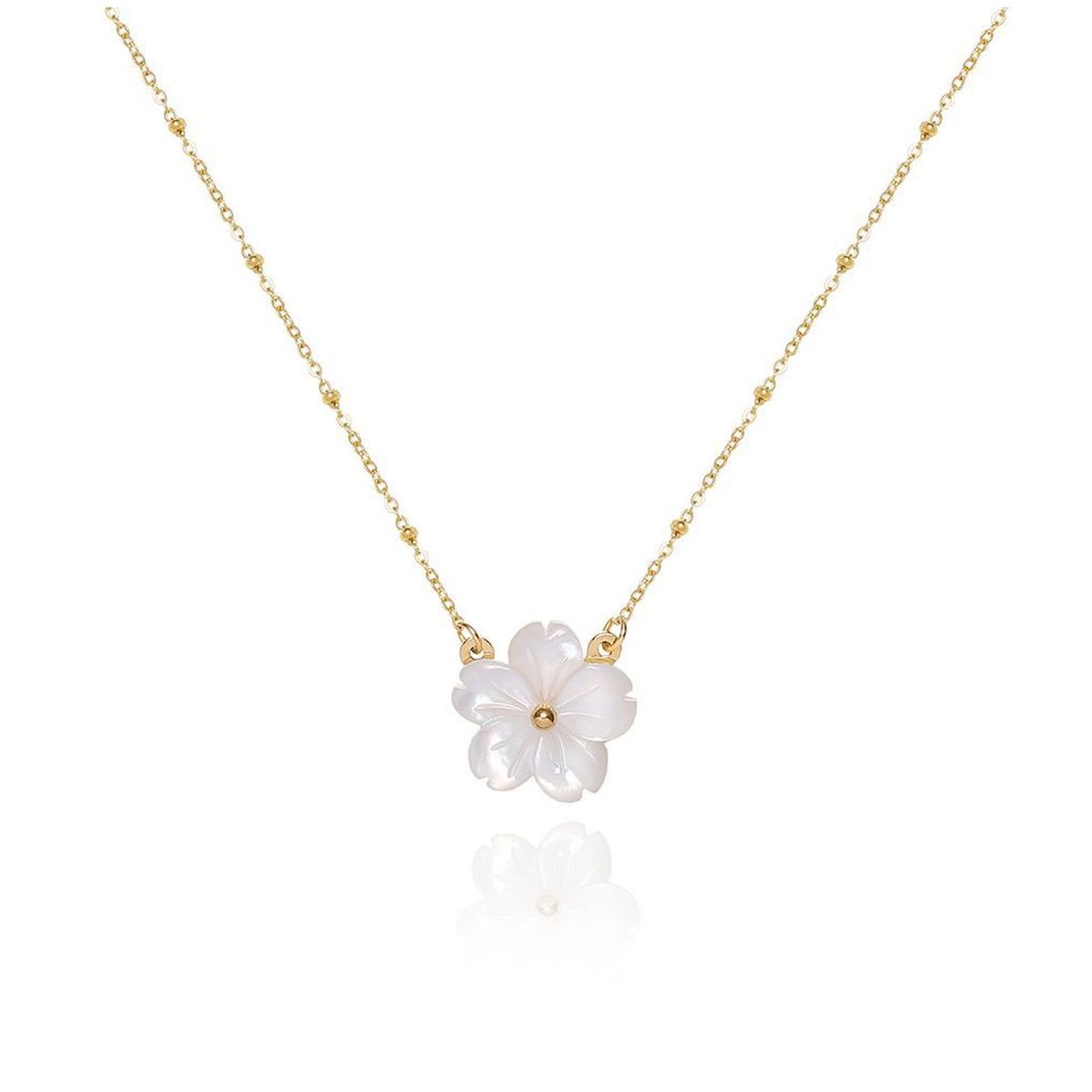 TIOZONEY - Bañado en oro Collar de moda para mujeres