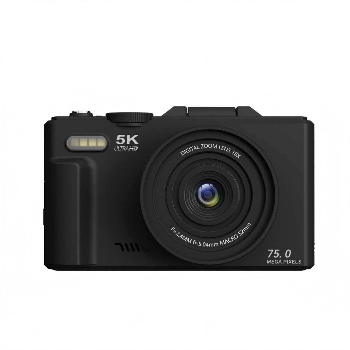 GENERICO - Cámara 5k Digital Fotografíca 75mp Pantalla Giratoria Wifi