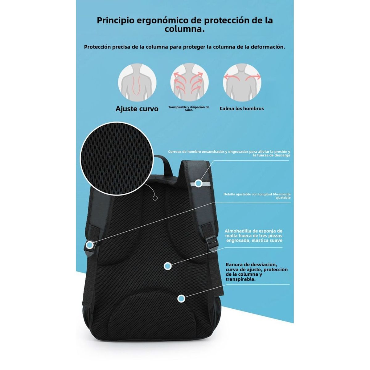 TIOZONEY - Bonita mochila escolar Panda