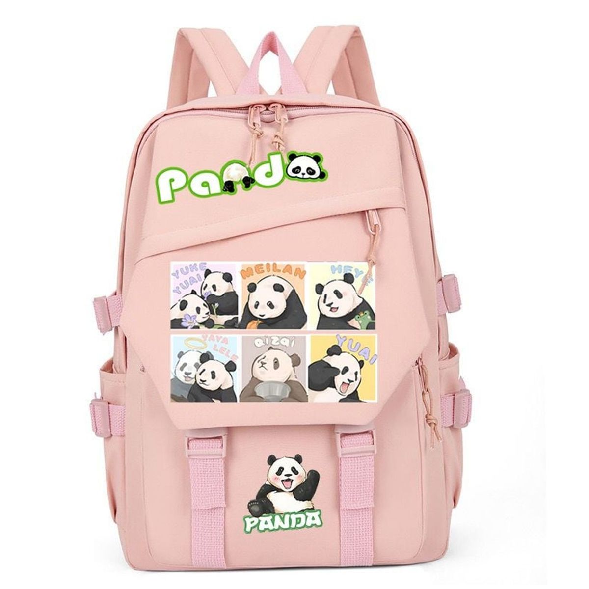 TIOZONEY - Mochila escolar panda para estudiantes