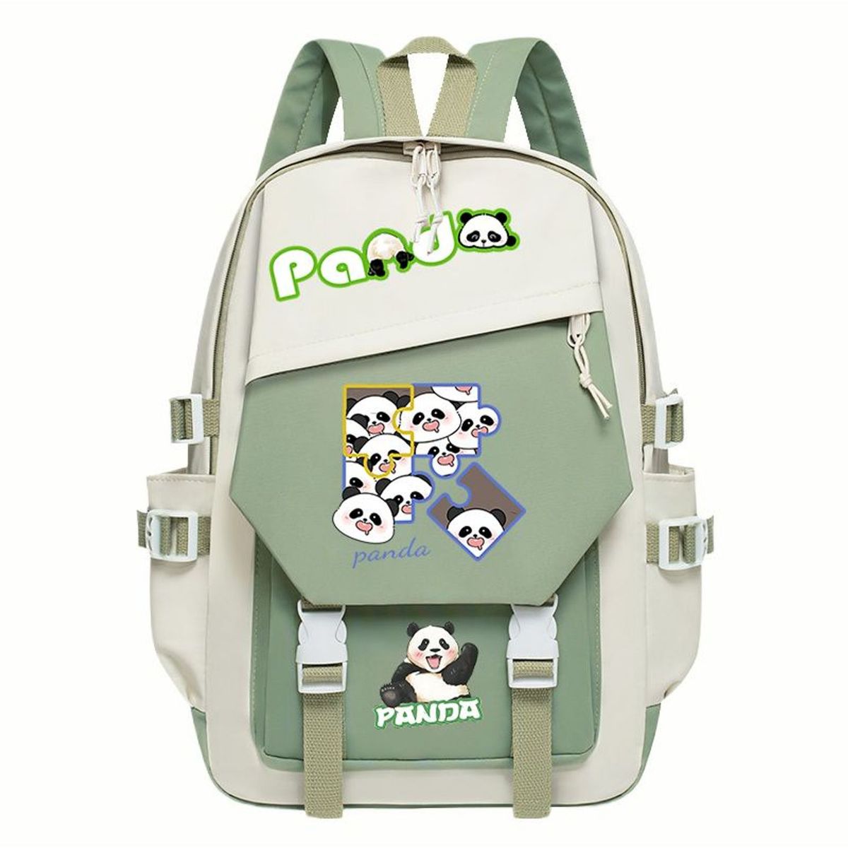 TIOZONEY - Mochila escolar panda para estudiantes