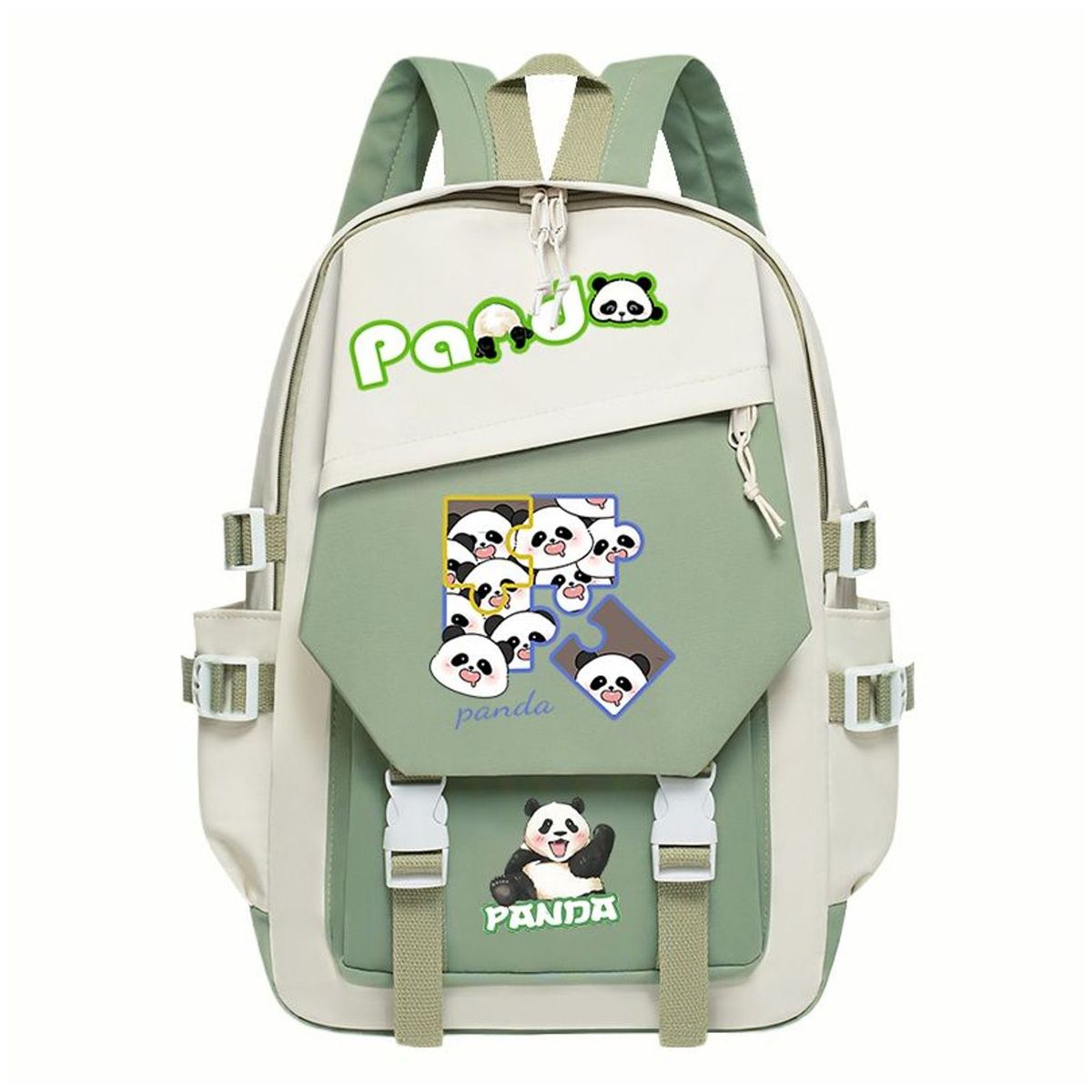 TIOZONEY - Mochila escolar panda para estudiantes