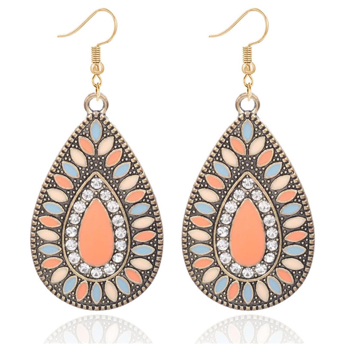 TIOZONEY - 1PCS Aretes Bohemios Hechos a Mano