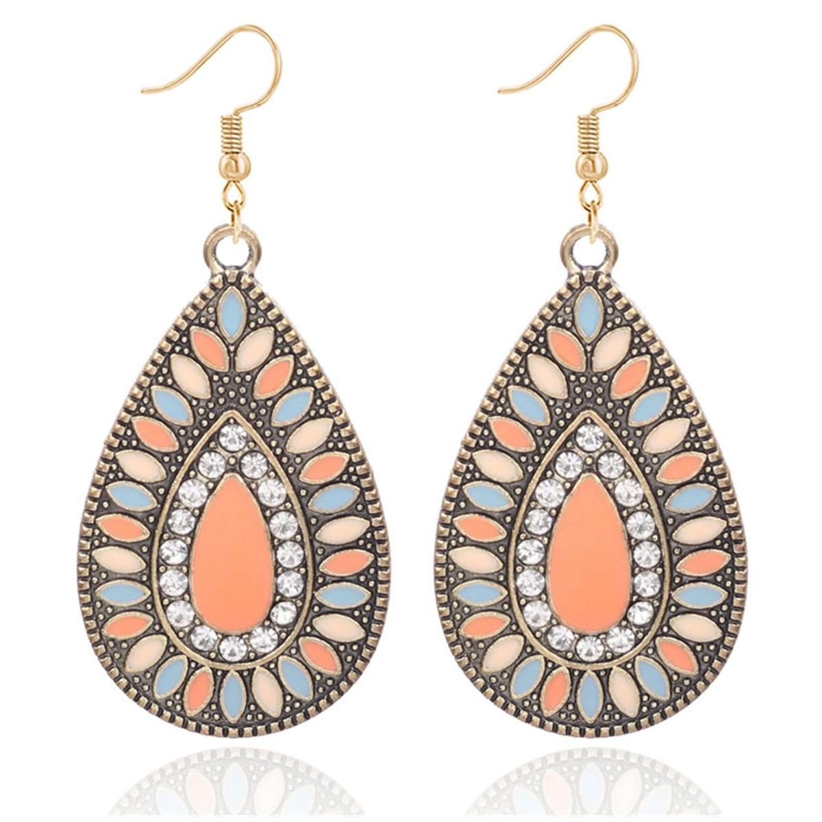 TIOZONEY - 1PCS Aretes Bohemios Hechos a Mano