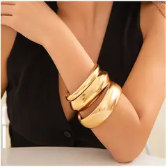 TIOZONEY - 3pcs Pulsera de metal para mujer