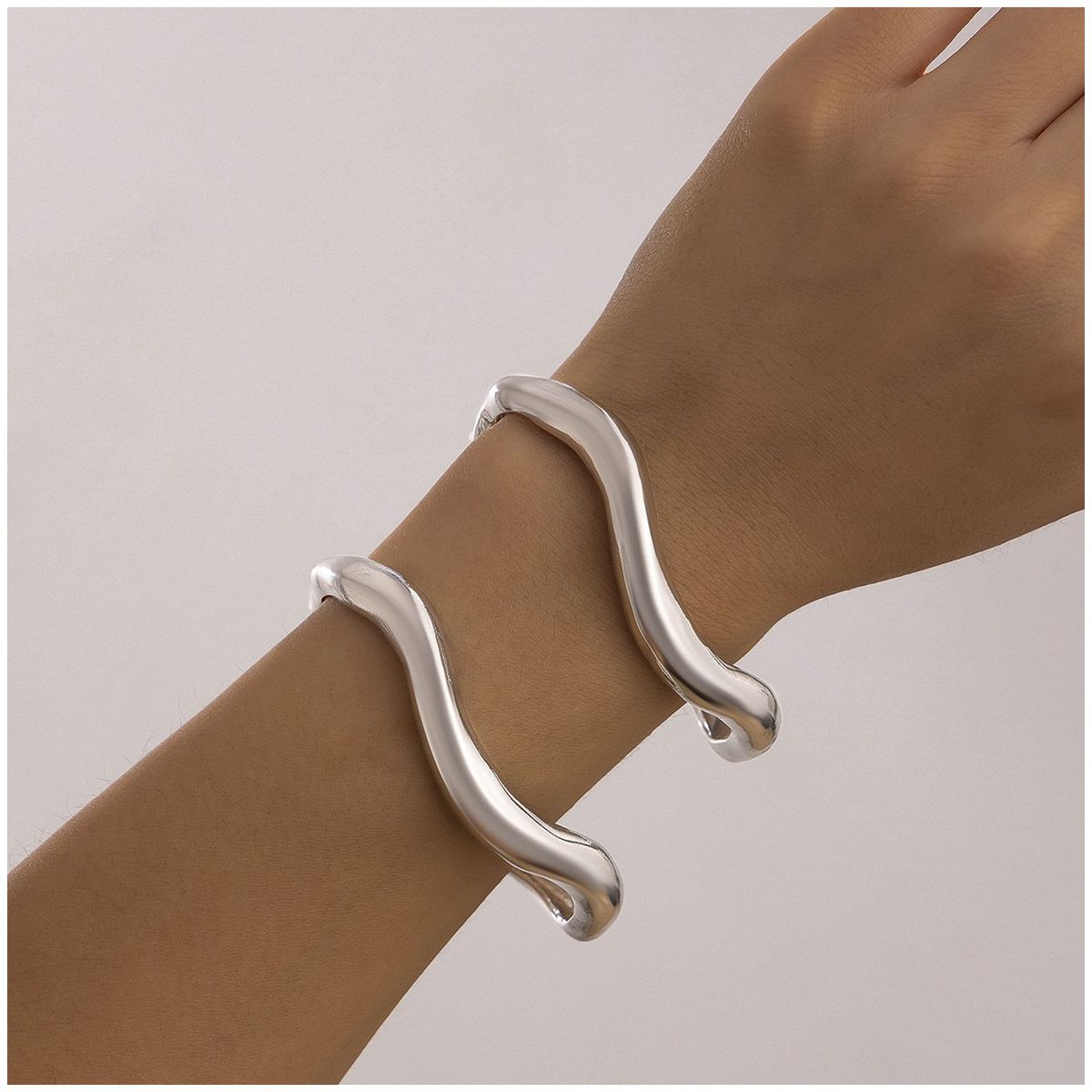 TIOZONEY - 2pcs razaletes dorados para mujer