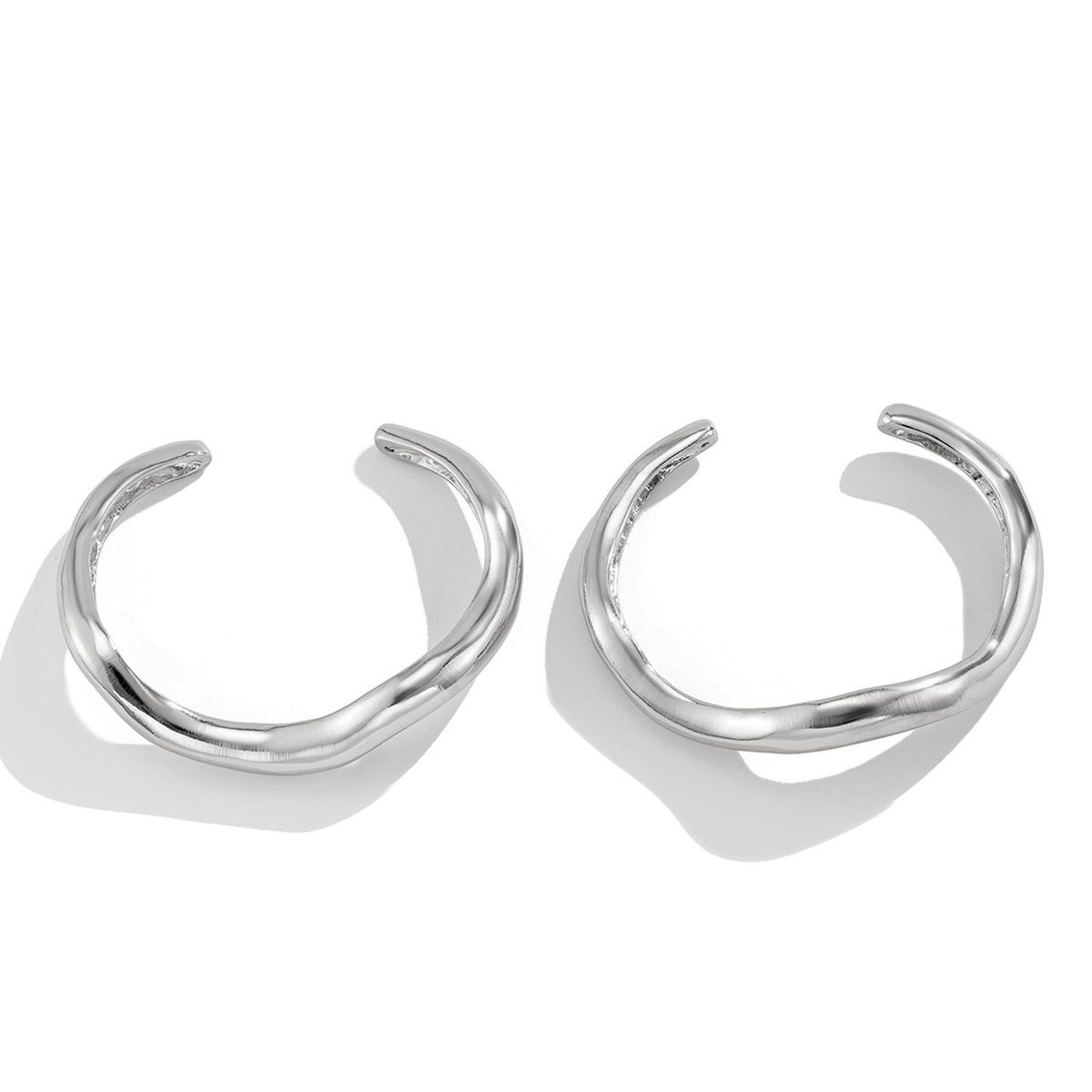 TIOZONEY - 2pcs razaletes dorados para mujer