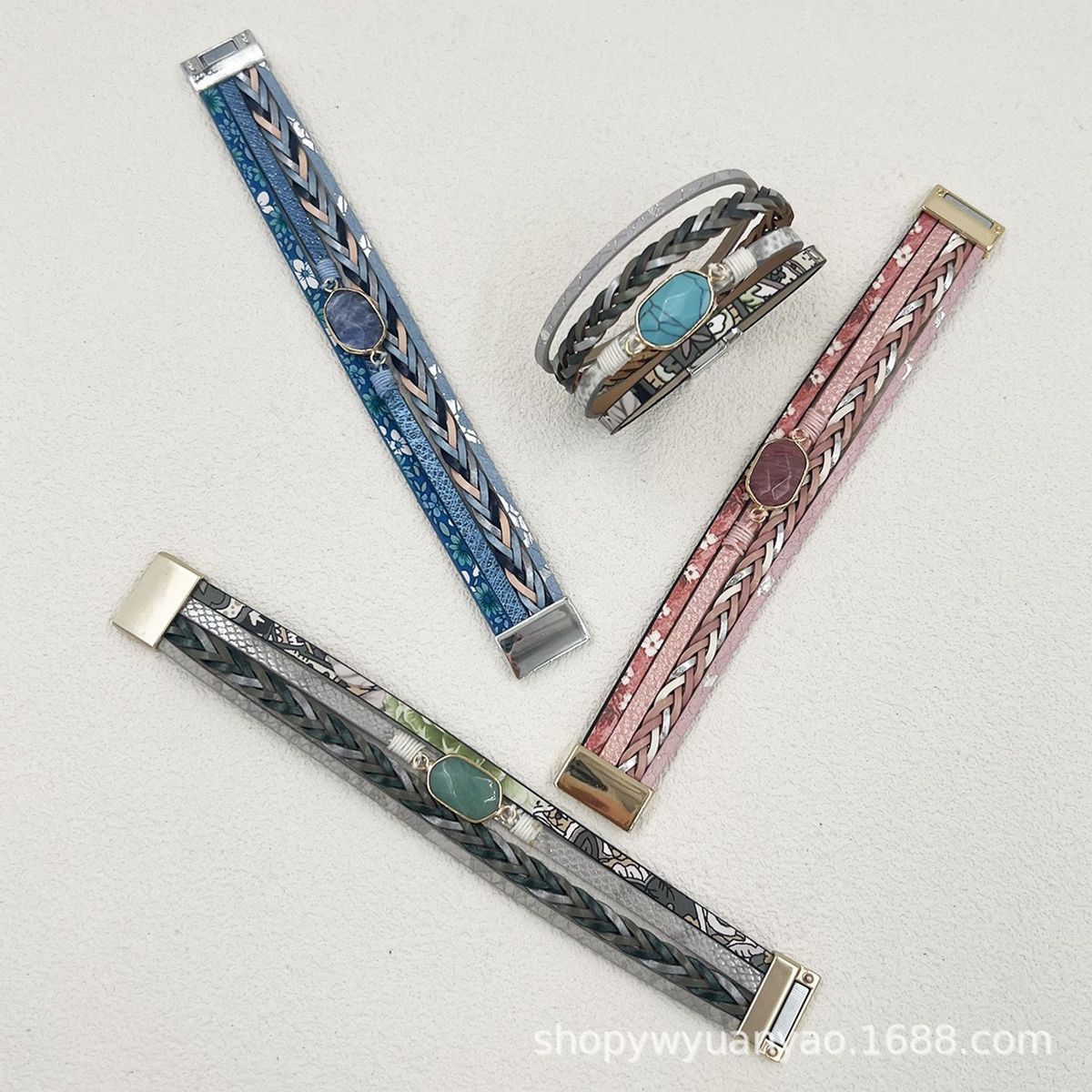 TIOZONEY - Pulsera de PU para mujeres