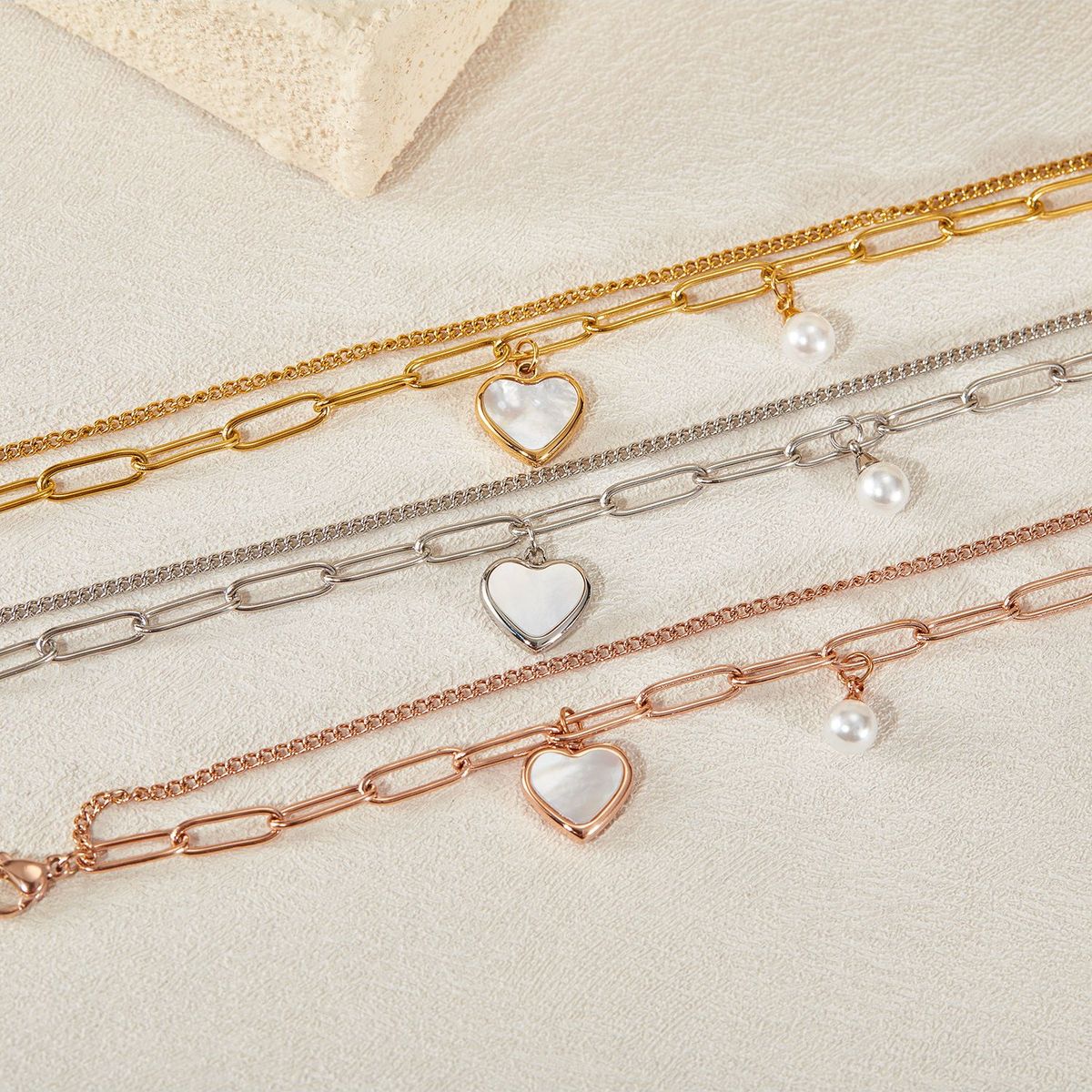 TIOZONEY - Pulsera de corazón de para mujer