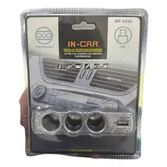 GENERICO - Encendedor Para Auto 12v24v Wf-0120 Triple Toma