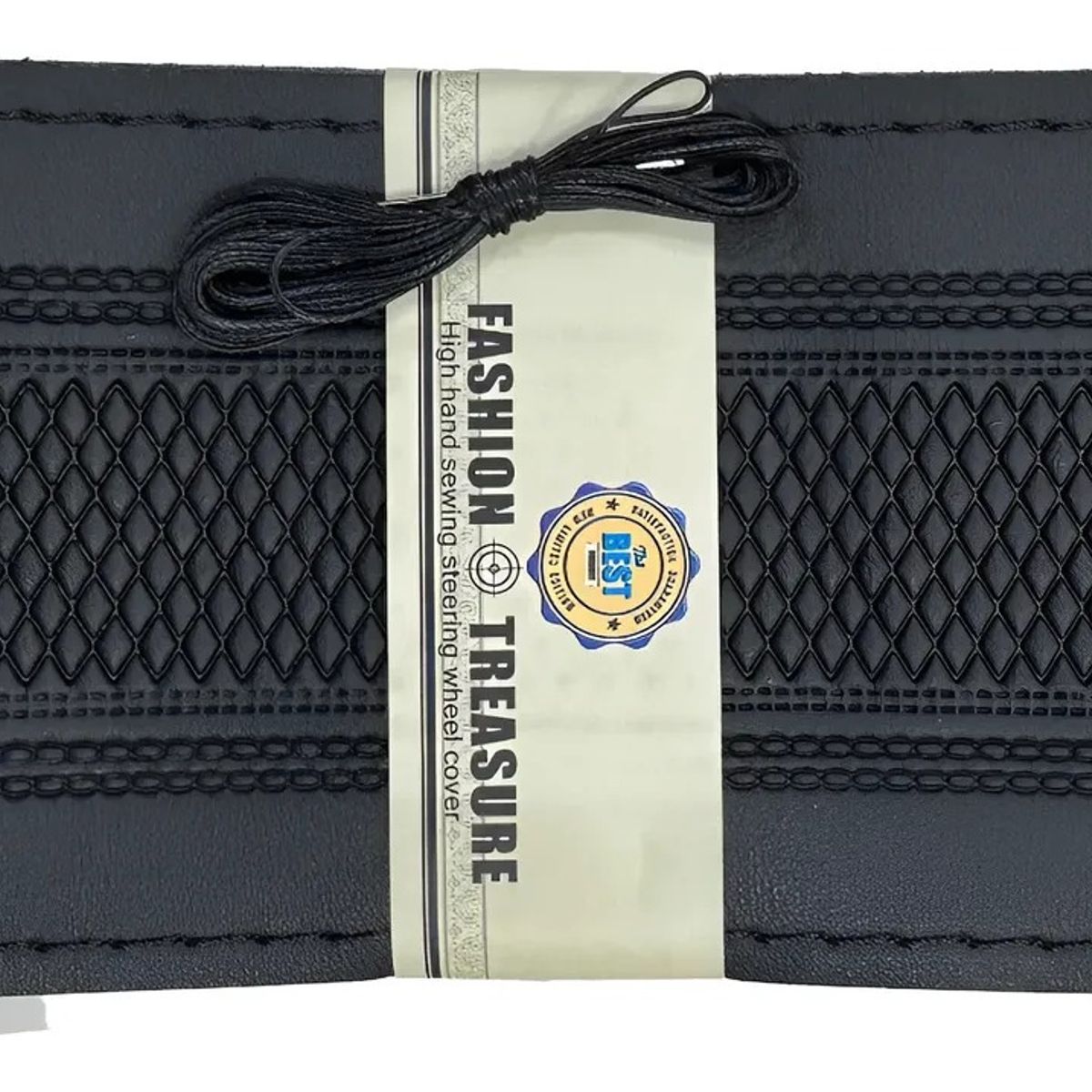 GENERICO - Cubre Volante De Hilo Para Bus De 45cm Negro