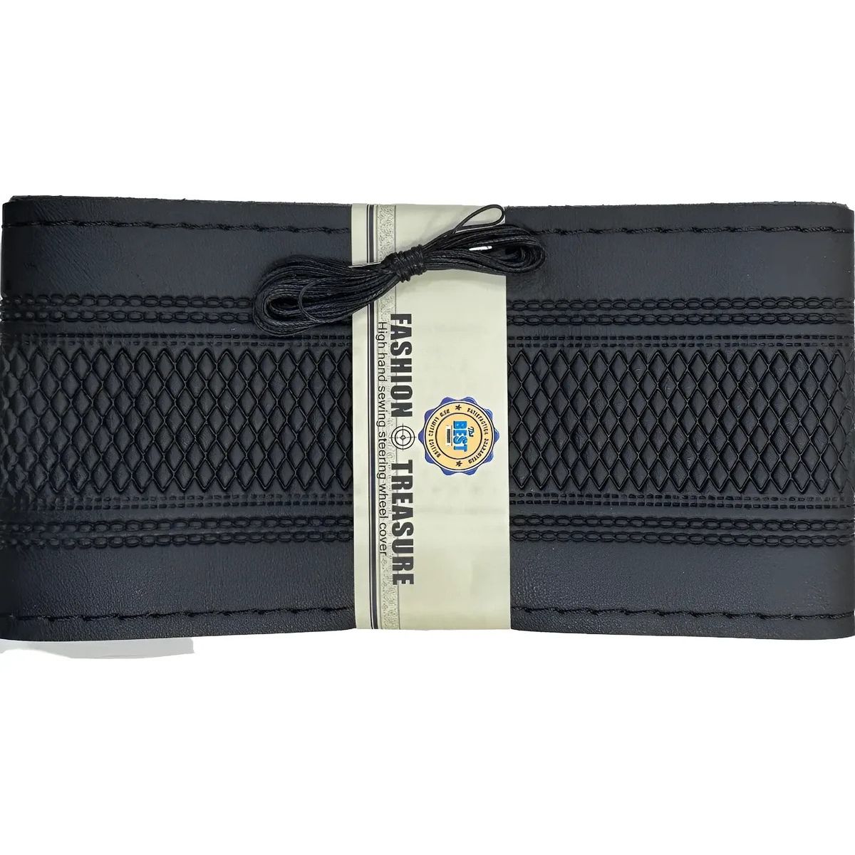 GENERICO - Cubre Volante De Hilo Para Bus De 45cm Negro
