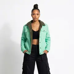 D'JOE - Chaqueta Nacional Menta Con Polar Pecho Y Espalda Oferta
