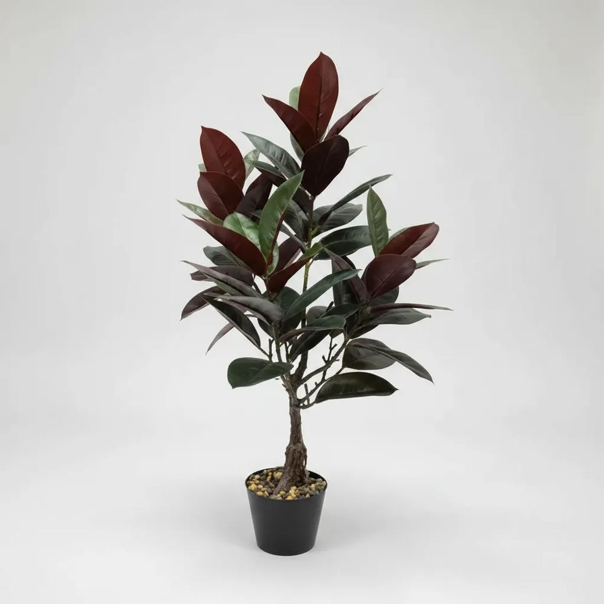 GENERICO - Planta Artificial Tipo Gomero Ficus Con Macetero 80cm