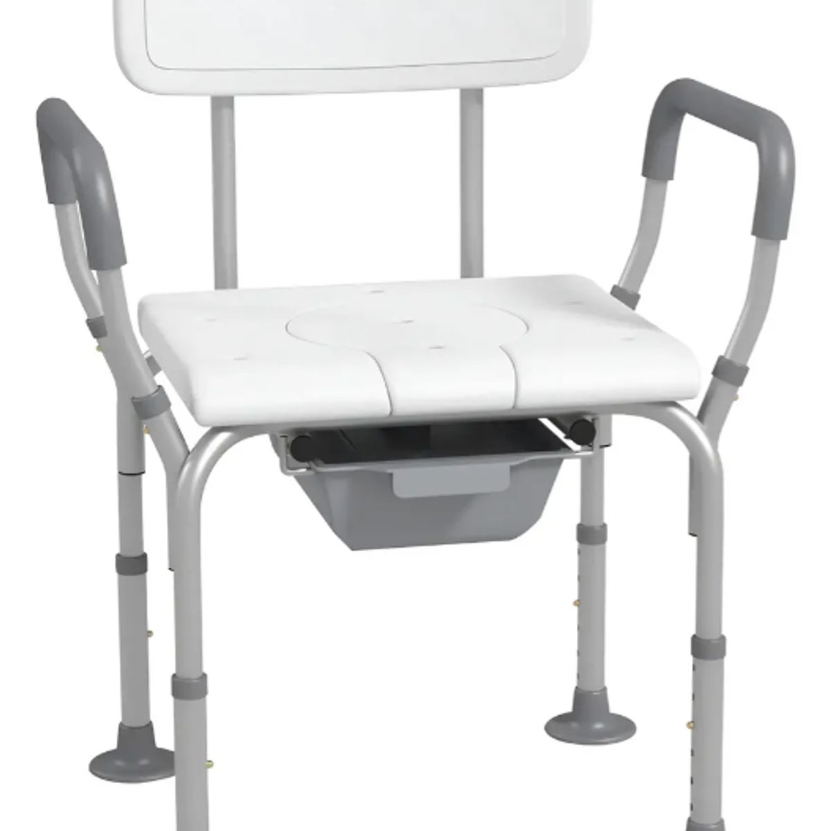 GENERICO - Silla Baño Ducha Portatil Adulto Mayor Enfermos Aluminio