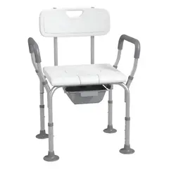 GENERICO - Silla Baño Ducha Portatil Adulto Mayor Enfermos Aluminio
