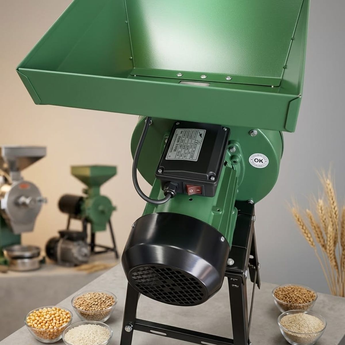 ALTERNATIVE - Molino Chancador Eléctrico Alimento De Animales 200 Kg X H