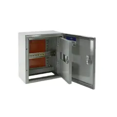 GENERICO - Gabinete Tablero Metalico 300x300x200mm 1 Puerta + Chasis RAL 7032 - 8mod.