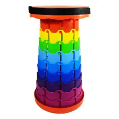 GENERICO - Taburete Plegable Portátil De Plástico Retráctil Silla