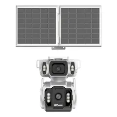 EVERSO - Cámara De Seguridad Solar Wifi Exterior Doble Lente HD