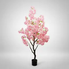 GENERICO - Arbol Cerezo Sakura Artificial De Hogar Con Macetero 1.50cm