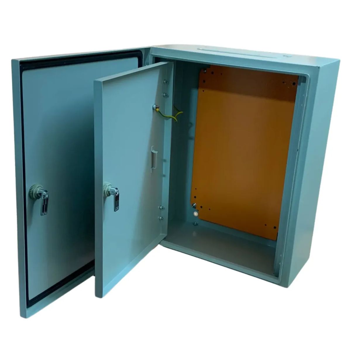STANFORD - GABINETE TABLERO METALICO 500X400X200MM 2 PUERTAS IP65 RAL 7035